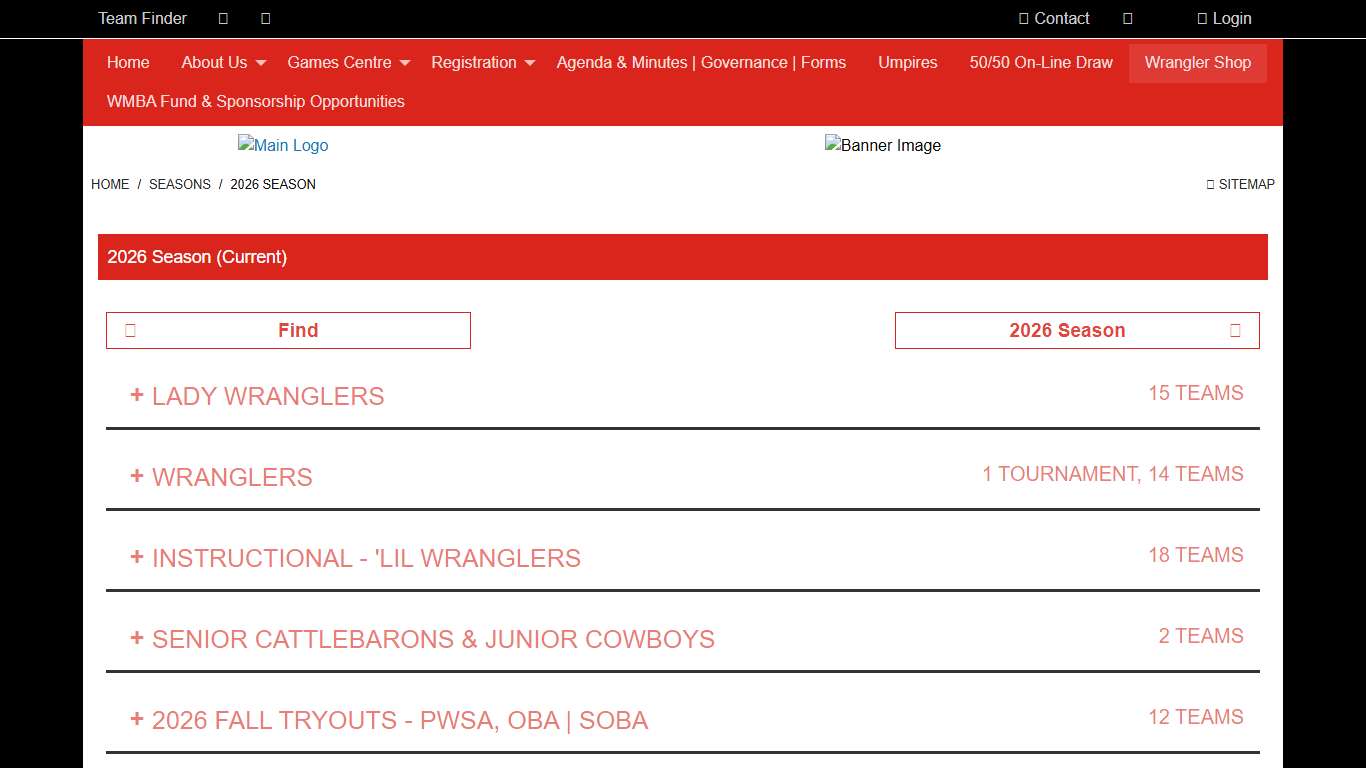 Seasons > 2026 Season (Wyoming Minor Ball Association - Home of the Wrangler & Lady Wrangler's)